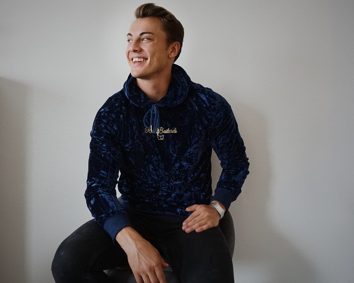 UNCOMMON - Breezy Blue Velvet Hoodie - RareBastards Hoodie UNISEX