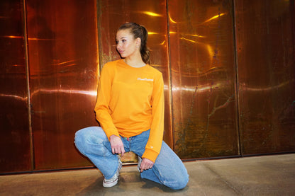 Orange sweatshirt